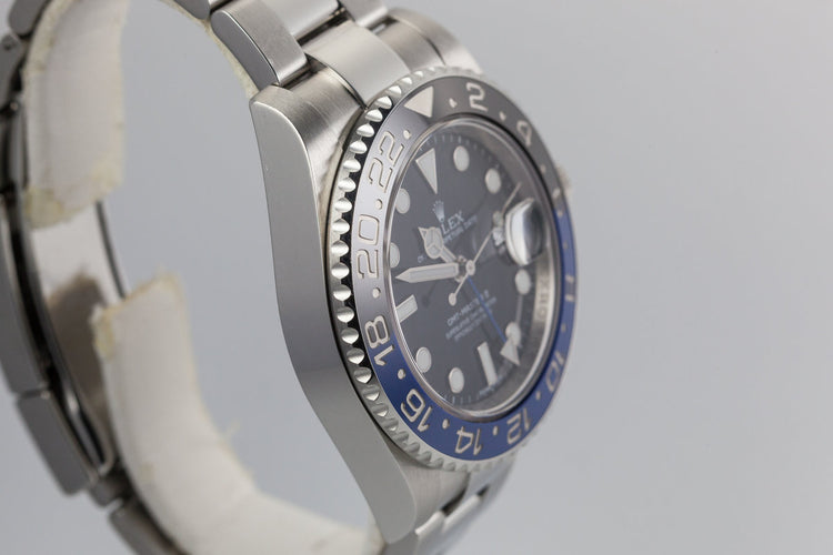 2016 Rolex GMT II 116710BLNR with Box and Papers