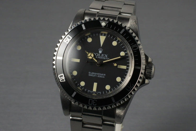1984 Rolex Submariner 5513 Maxi Dial