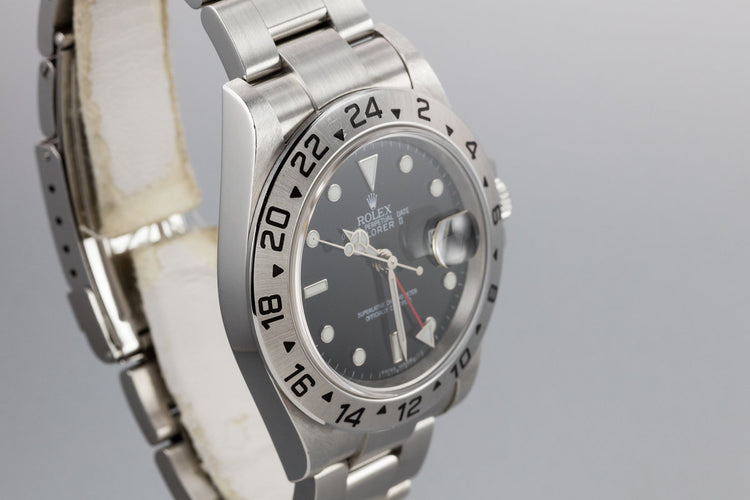 2003 Rolex Explorer II 16570 Black Dial