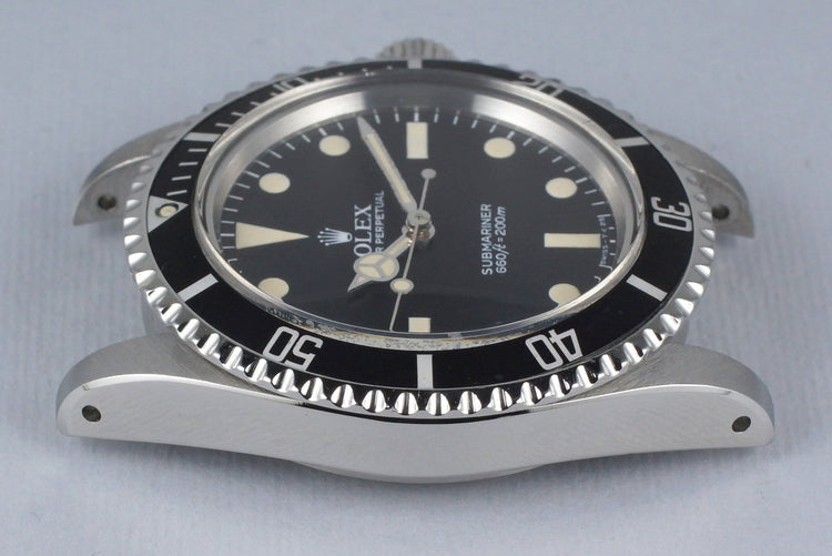 1984 Rolex Submariner 5513 Mark V Maxi Dial with Box and Papers