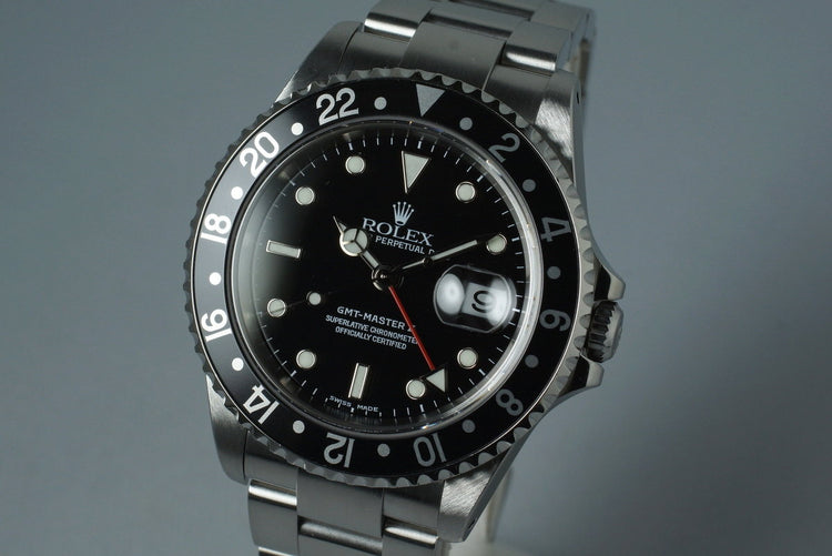 2002 Rolex GMT Master II 16710 with Box and Papers
