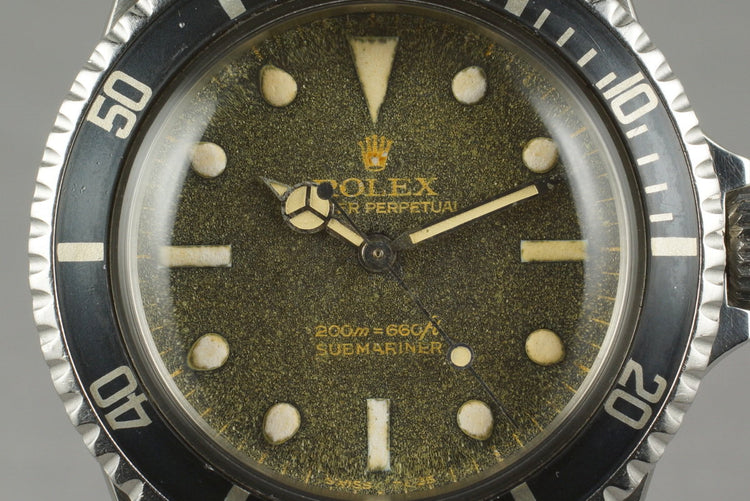 1966 Rolex Submariner 5513 with Gilt Bart Simpson Dial