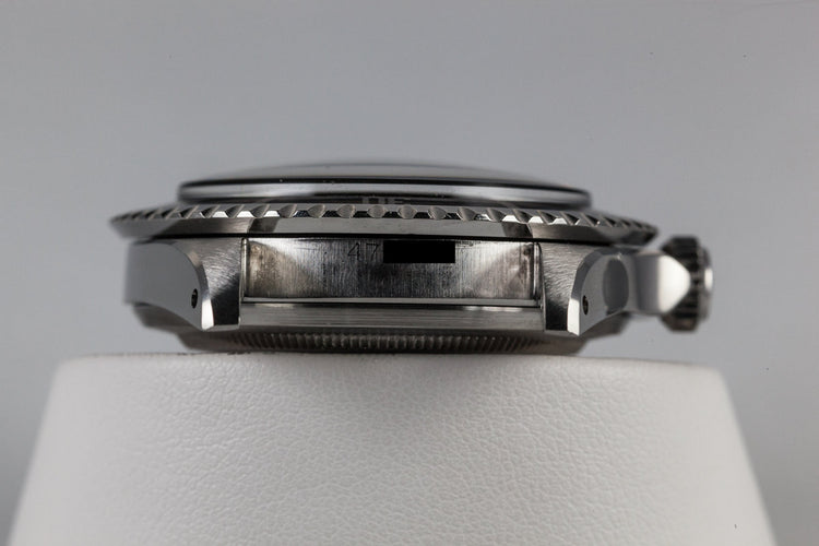 1959 Rolex Submariner 5512 with Tropical Gilt Chapter Ring Dial, Red Triangle Bezel, and Big Logo Stretch Bracelet