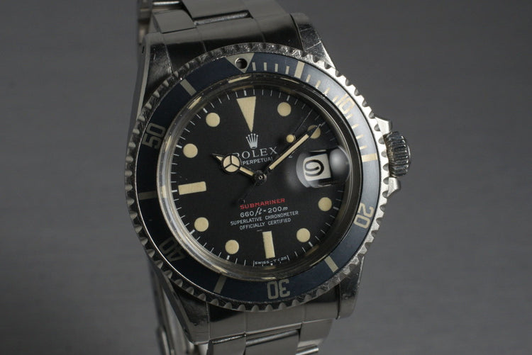 1970 Rolex Red Submariner 1680 Mark IV Dial