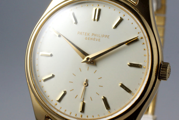 1955 YG Patek Philippe Calatrava 2526 Automatic with White Enamel Dial with Archive Papers