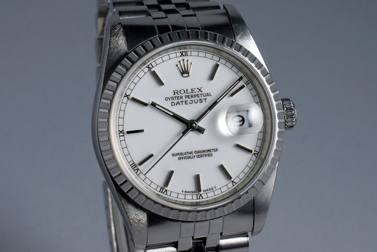 1989 Rolex DateJust 16220 White Dial