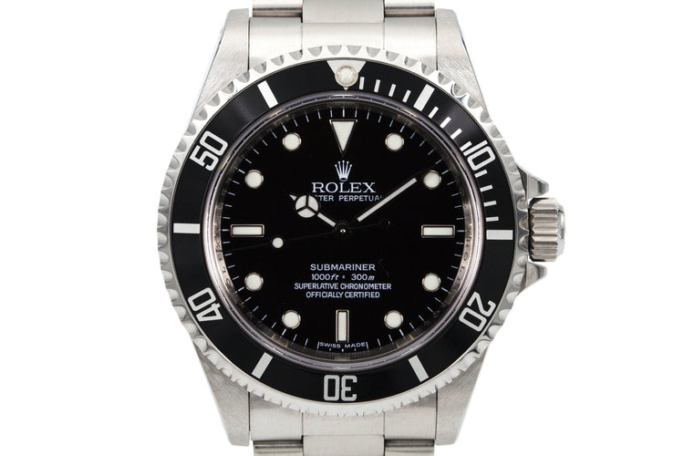 2006 Rolex Submariner 14060M Four-Line Dial with Box and Papers
