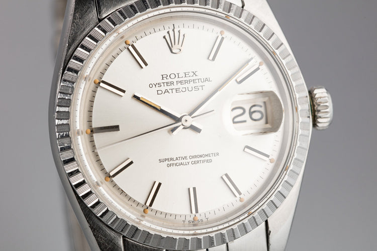 1971 Rolex DateJust 1603 Silver Dial with Papers