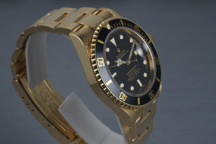 2003 Rolex Submariner 16618 with Black Dial