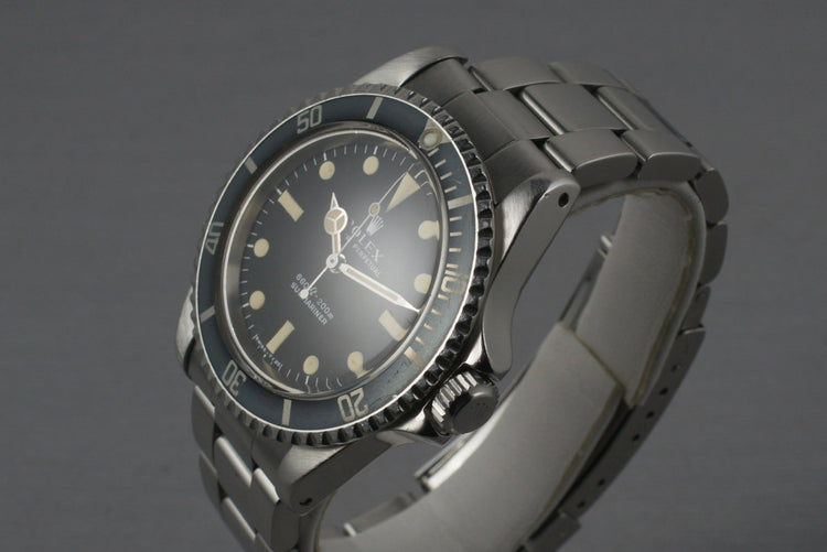 Rolex Submariner 5513 with feet first serif dial