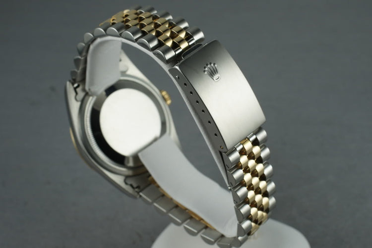 1997 Rolex 18K/Steel Datejust 16233 Champagne Roman Dial