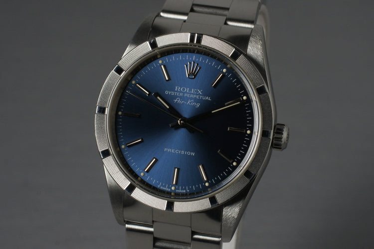 1997 Rolex Air-King 14010 Blue Dial