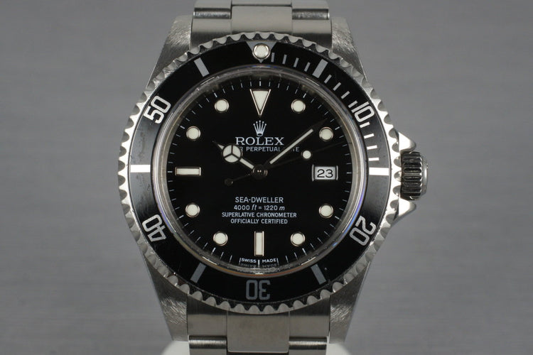 2004 Rolex Sea Dweller 16600T with Box and Papers