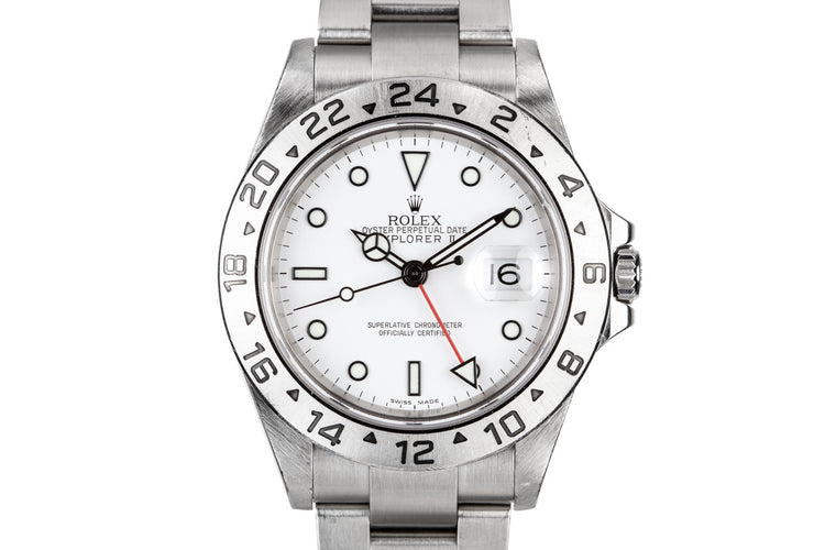 2006 Rolex Explorer II 16570 White Dial