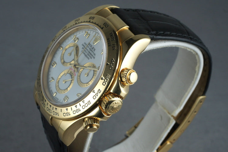 2002 Rolex 18K YG Daytona 116518 with Box Papers