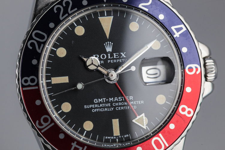 1970 Rolex GMT-Master 1675 with "Pepsi" Insert