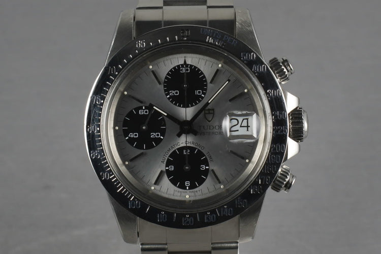 Tudor Chronograph Big Block 79180 With Silver Dial