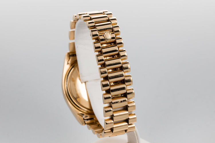 1975 Rolex YG Day-Date 1803 Champagne Dial with Spanish Date Wheel and South American Bracelet