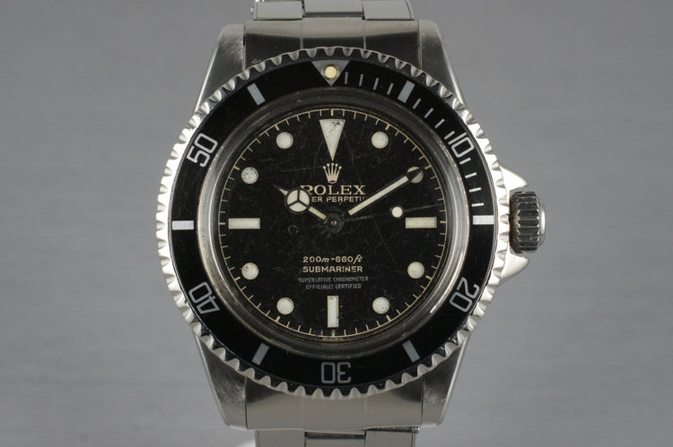 1962 Rolex Submariner 5512 PCG with Gilt 4 Line Chapter Ring Dial