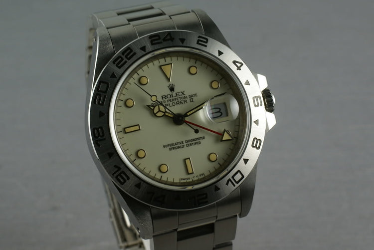 Rolex Explorer II 16550 Unpolished and Mint Cream Dial