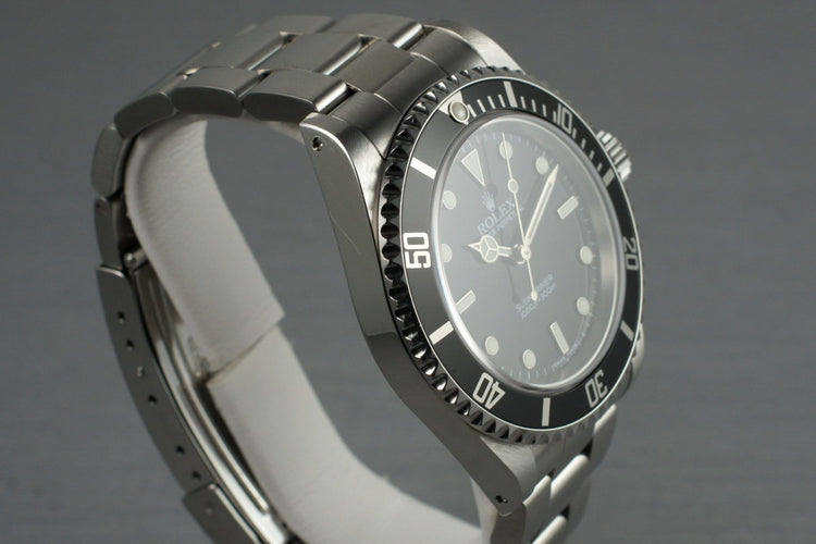 2006 Rolex Submariner 14060M with Box and Papers