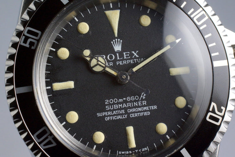 1967 Rolex Submariner 5512 4 Line Dial