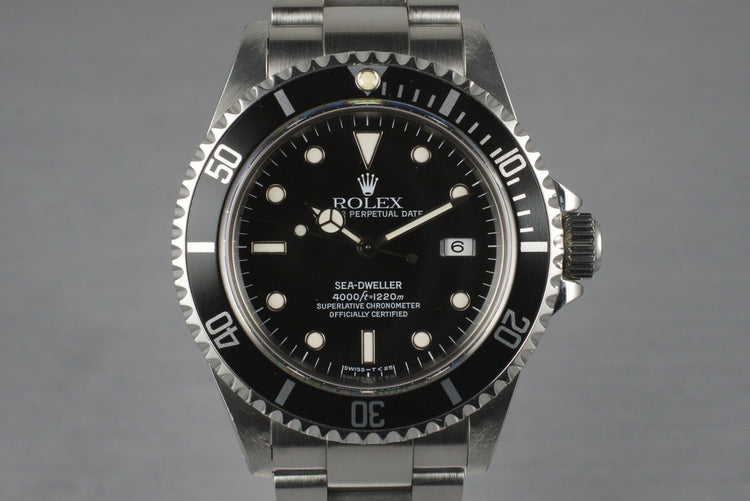 1995 Rolex Sea Dweller 16600 with Service Papers