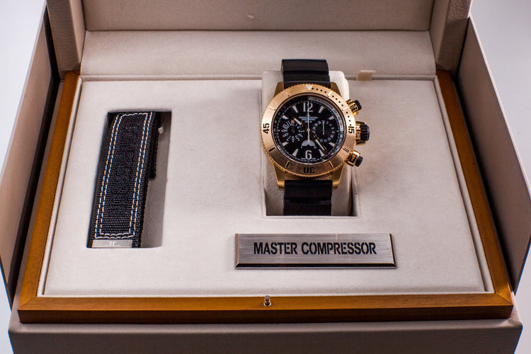 2015 Jaeger LeCoultre Rose Gold Diving Chrono Q1862640 with Box and Papers