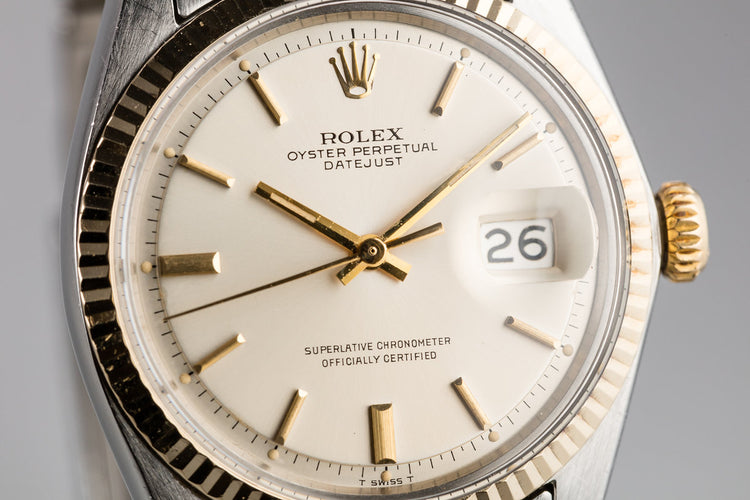 1969 Rolex Two-Tone DateJust 1601 Silver Dial