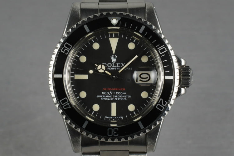1971 Rolex Red Submariner 1680 Mark V