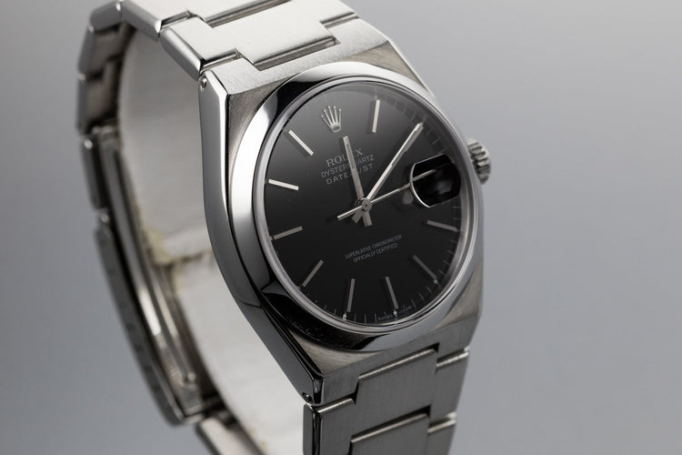 1978 Rolex OysterQuartz DateJust 17000 Black Dial