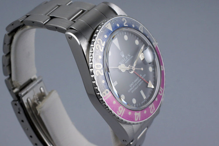 1967 Rolex GMT 1675 Mark I Dial and Fuchsia Insert with Box and Papers