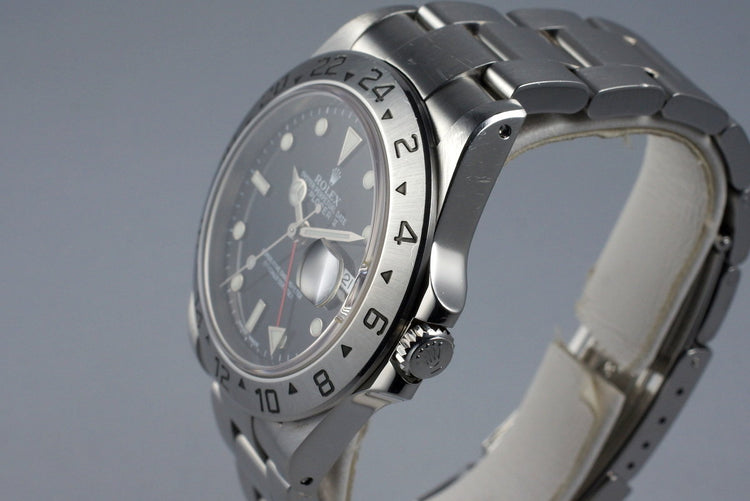 2002 Rolex Explorer II 16570 Black Dial
