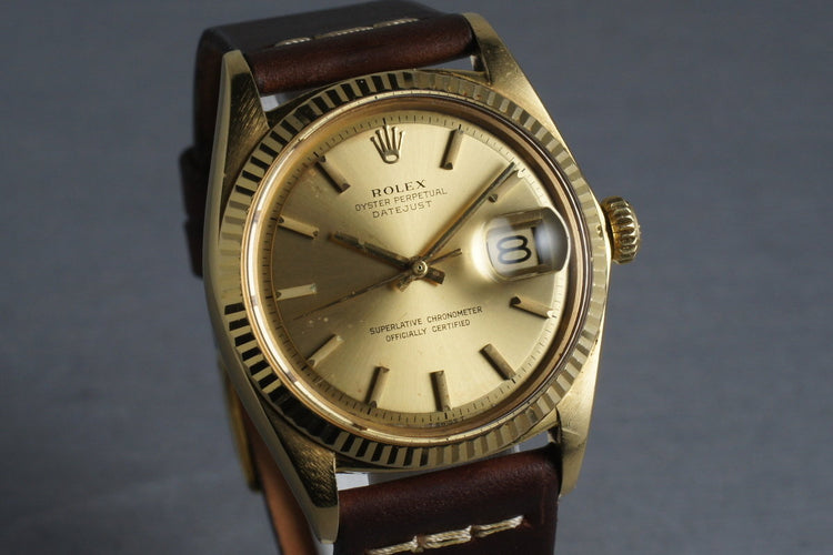 1972 Rolex Datejust 1601 18K