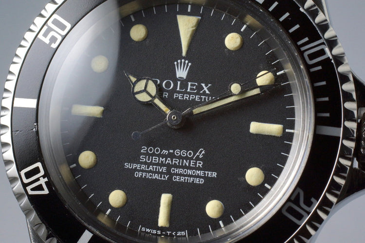 1967 Rolex Submariner 5512 4 Line Dial