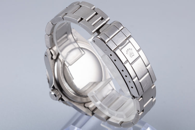1986 Unpolished Vintage Rolex Submariner 5513 White Gold Surround Dial