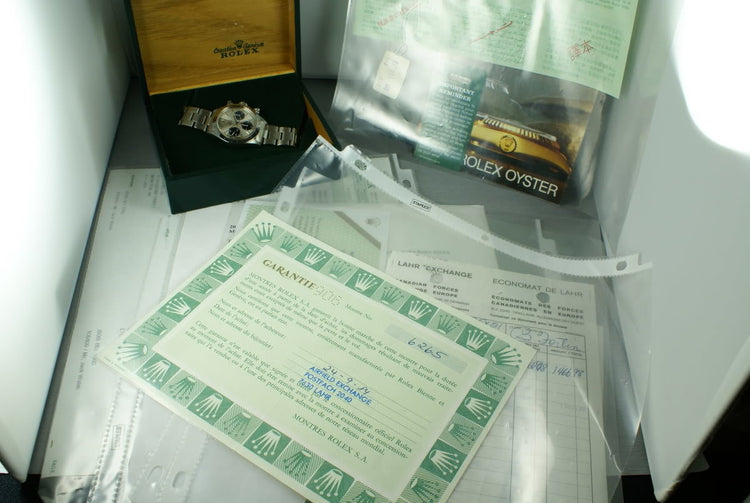 Rolex Daytona 6265 with Box and LOTS of papers