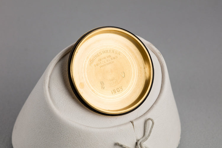 1960 Rolex 18K YG Day-Date 1803 with Matte Champagne Dial and Oyster Bracelet