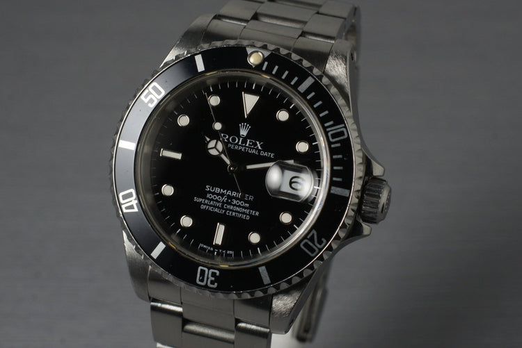 1990 Rolex Submariner 16610
