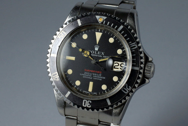 1969 Rolex Red Submariner 1680 Mark I Dial