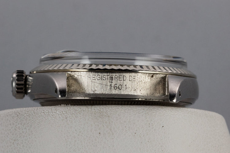 1971 Rolex DateJust 1601 with No Lume Linen Dial