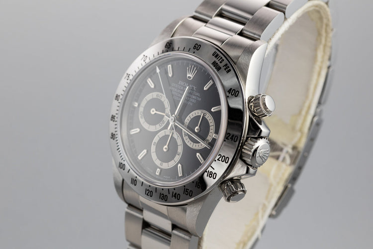 1995 Rolex Zenith Daytona 16520 Service Dial with and Box and Papers