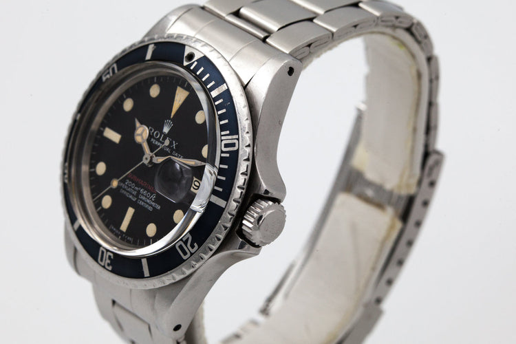 1969 Rolex Red Submariner Mark I Dial