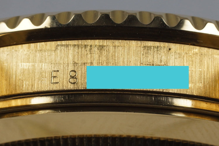 1991 Rolex YG Blue Submariner 16618