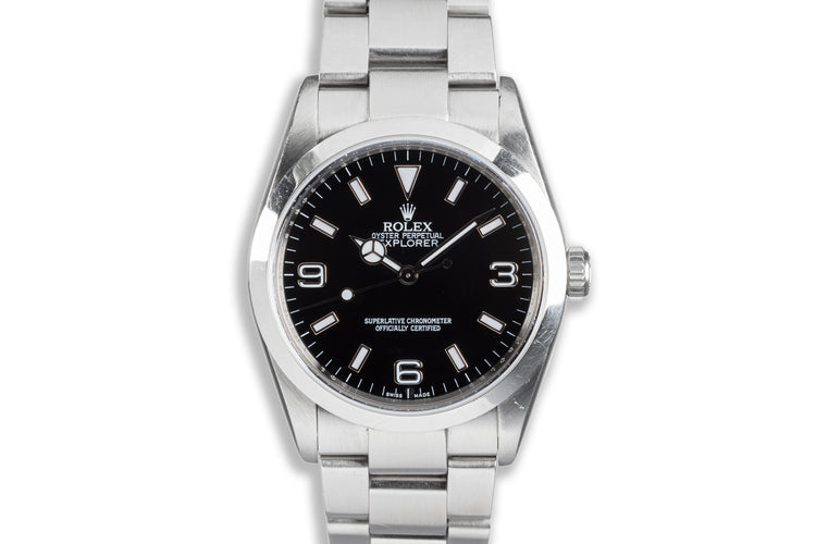 2007 Rolex Explorer 114270 Bezel Engraved