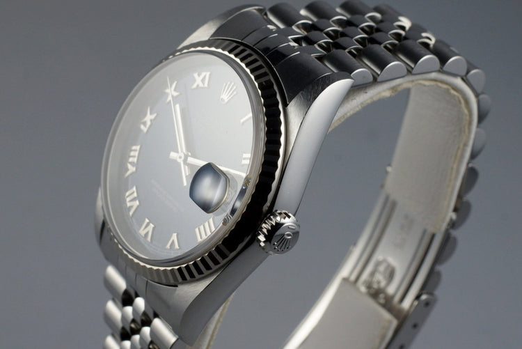 2000 Rolex DateJust 16234 with Blue Roman Dial