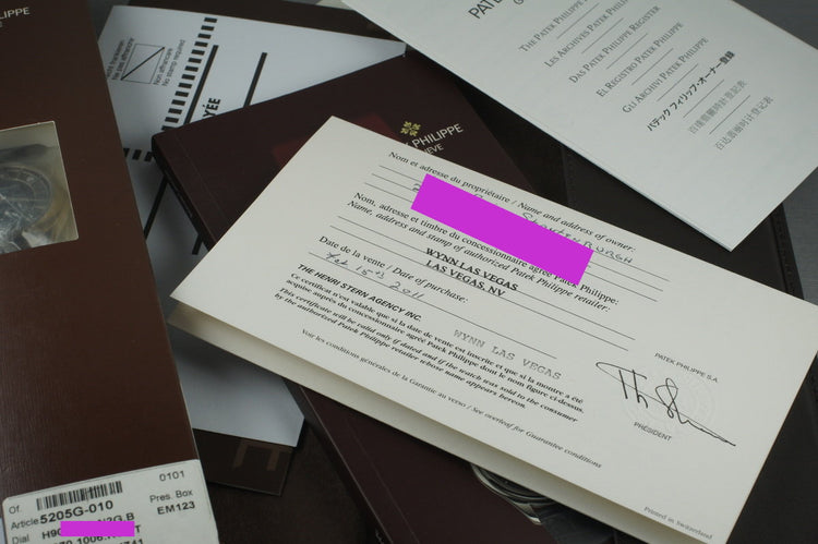 2011 Patek Philippe 18K White Gold 5205G Annual Calendar