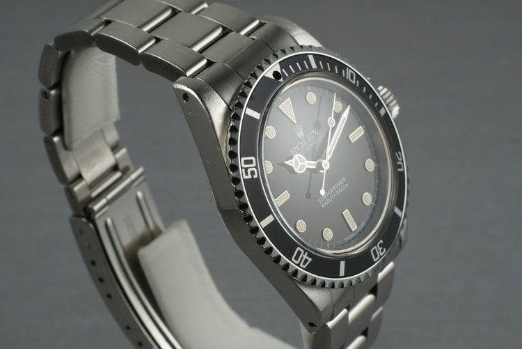 1986 Rolex Submariner 5513 with Box and Papers