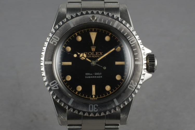 1962 Rolex Submariner 5513 PCG with Mark 1 Gilt Chapter Ring Dial