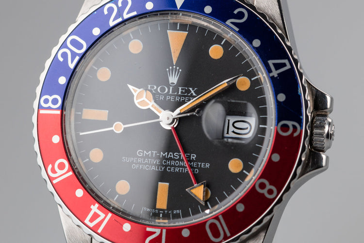 1984 Rolex GMT-Master 16750 Matte Dial with "Pepsi" Insert and Box and Papers